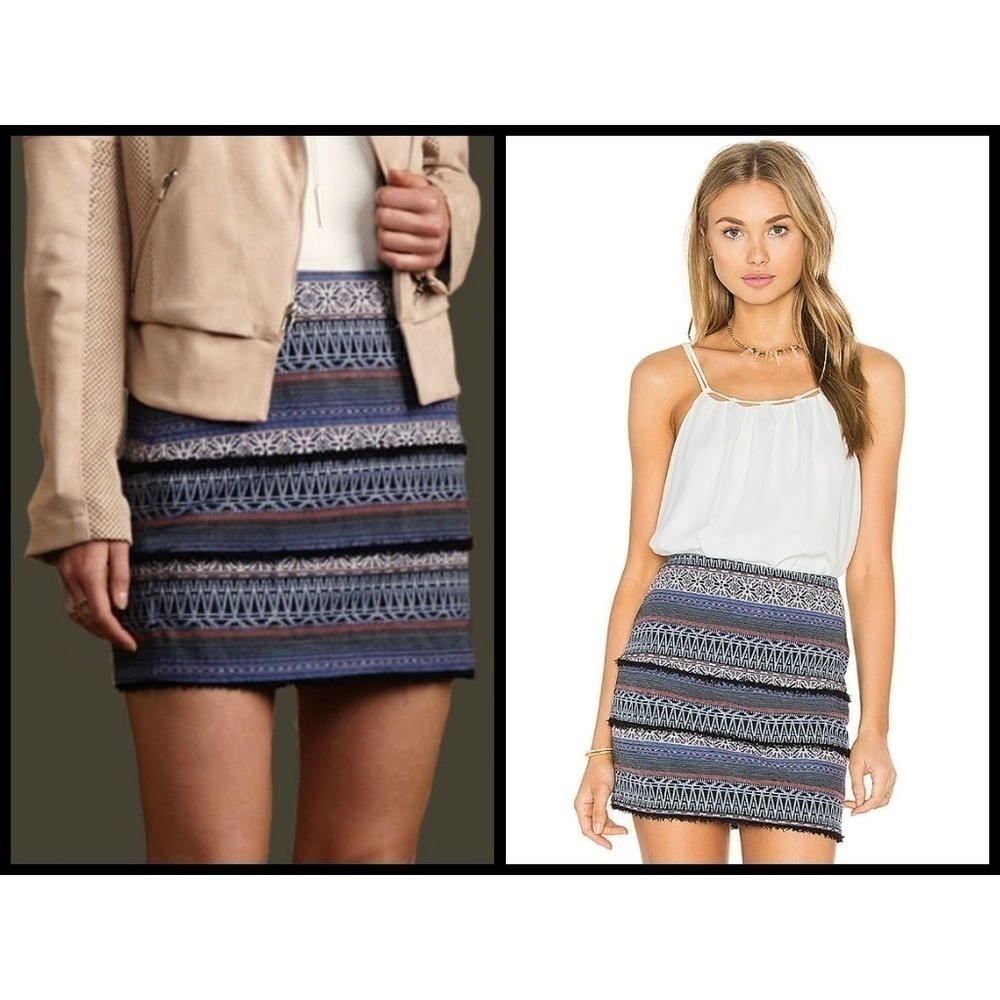 💕GREYLIN💕 Hina Textured Pattern Mini Skirt